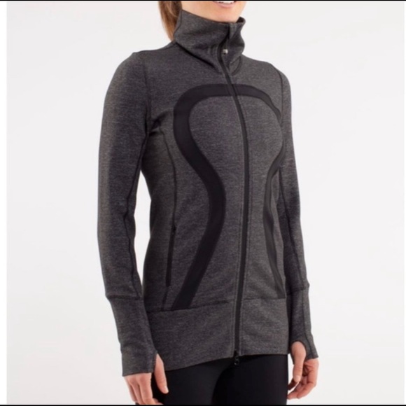 lululemon athletica Jackets & Blazers - Lululemon In Stride Jacket Gray & Black Size 6